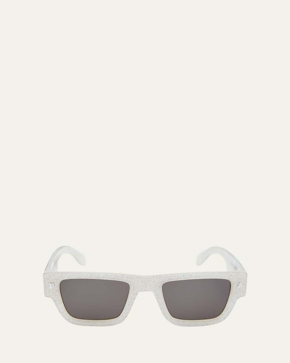Palisade Shimmery Acetate Rectangle Sunglasses